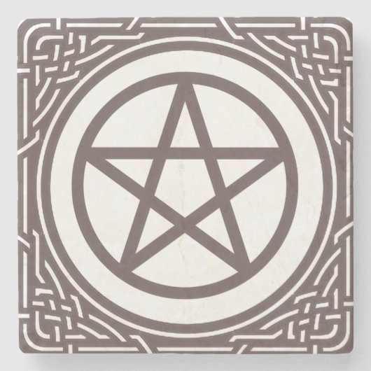 Altar Pentacle - Stenen Onderzetter (Voorkant)