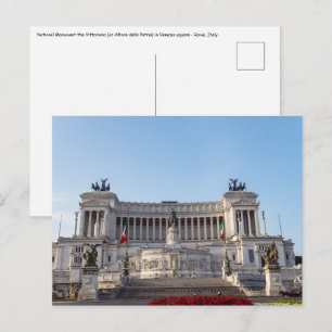 Altare della Patria, vroeg in de ochtend - Rome, I Briefkaart