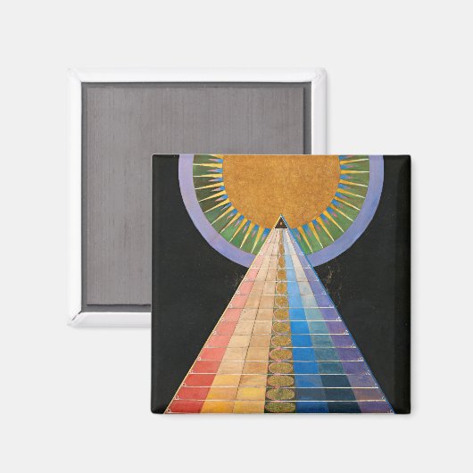 Altarpart, Group X, No.1 van Hilma af Klint Magneet (Voorkant / Achterkant)
