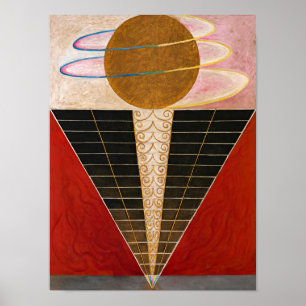 Altarpart, Group X, No.2 van Hilma af Klint Poster