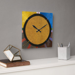 Altarpart, Group X, No.3 van Hilma af Klint Vierkante Klok