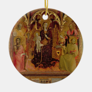 Altarpart van de Madonna van de sneeuw, c.1430-32 Keramisch Ornament