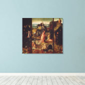 Altarstuk van de Hermits (olie op het paneel) Canvas Afdruk (Insitu (Houten vloer))