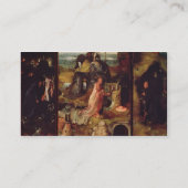 Altarstuk van de Hermits (olie op het paneel) Visitekaartje (Achterkant)