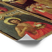 Altarstuk van de Maagd van de Rosary, c.1500 Poster (Hoek)