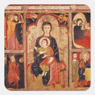 Altarstuk van St. Maria de Avila Vierkante Sticker