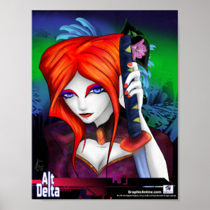 AltDelta de Reeks van de Kunst: Shiki met zwaard Poster