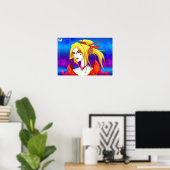 AltDelta: Geel Geisha Poster (Thuiskantoor)