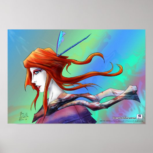 AltDelta: Rode Geisha-Poster Poster (Voorkant)