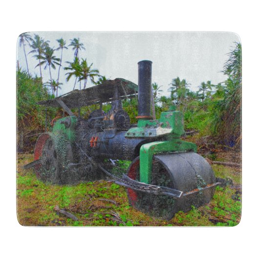 Alte Dampfwalze Snijplank (Voorkant)