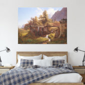 Alte Mühle im Thale bei Berchtesgaden Canvas Afdruk (Insitu (Slaapkamer))