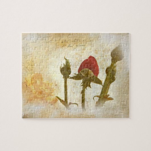 Alte Rose Legpuzzel (Horizontaal)