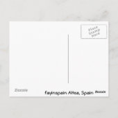 Altea Church briefkaart (Achterkant)