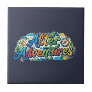 Alter Adventures – Grafisch T-shirt met Kordate Av Tegeltje