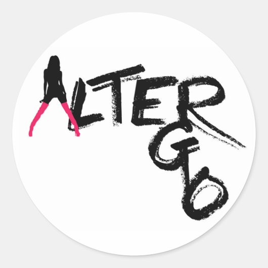 ALTER EGO-STICKER RONDE STICKER (Voorkant)