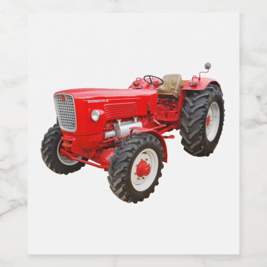 Alter Traktor Güldner Wijn Etiket (Enkel label)