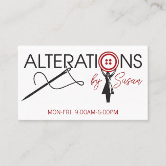 Alteration, Clothing, Tailor, Seamstress Visitekaartje