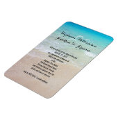 Alternatief Beach Wedding Invitation Magnet Magneet (Linkerzijde)