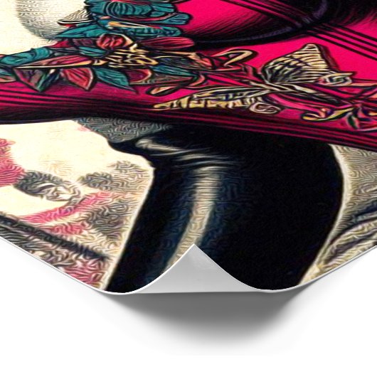 alternatief Corset Pin Up Poster (Hoek)