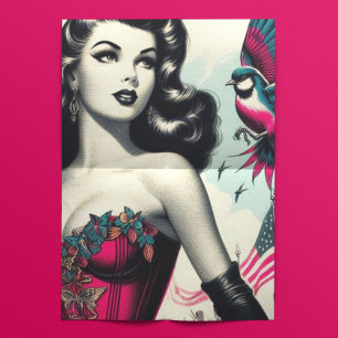  alternatief Corset Pin Up Tissuepapier