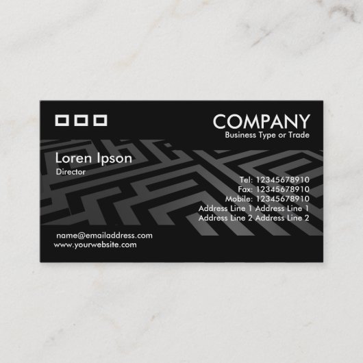 Alternatief - Donkere maïs Visitekaartje (Voorkant)