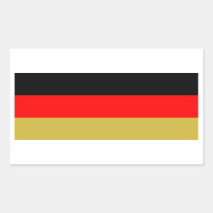 Alternatief Duits Tricolor Rechthoekige Sticker