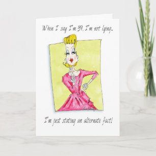 Alternatief feit, alternatieve humor kaart