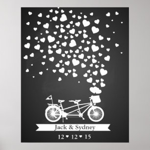 Alternatief gastenboek voor bruiloft poster