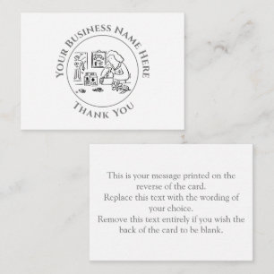 Alternatief geneesmiddel Dank u wel Notitiekaartje