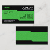 Alternatief - Heldergroene reliëf Visitekaartje (Voorkant / Achterkant)