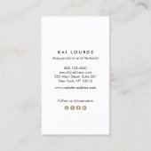 Alternatief & Holistic Medicine Visitekaartje (Achterkant)