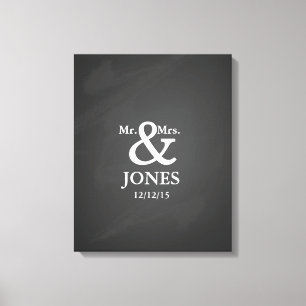 Alternatief huwelijksgastenboek signeerdoek canvas afdruk