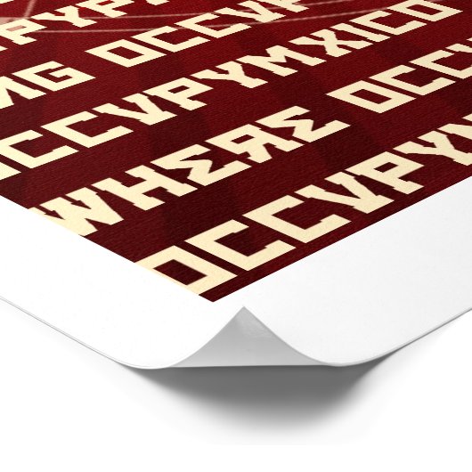 Alternatief Poster bezet (Hoek)