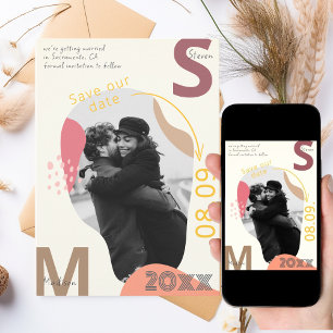 Alternatief save the date kaart bruiloft Uitnodigi