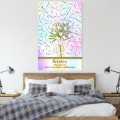 Alternatief voor het gastboek met Butterflies Canvas Afdruk (Insitu (Slaapkamer))