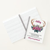 Alternatief voorstel voor de Bridesmaid | antler n Notitieboek (Binnen)