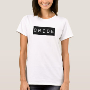 Alternatieve bride Zwart etiket Weddenschap T-shirt