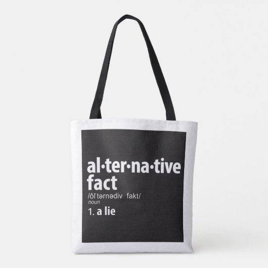 ALTERNATIEVE Canvas tas VOOR DE DEFINITIE VAN FEIT (Achterkant)