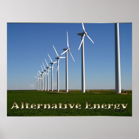 Alternatieve energie - De Groene Macht Poster (Voorkant)