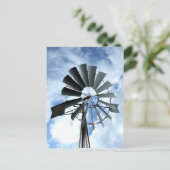 Alternatieve energie - Pinwheels Windmillvermogen Briefkaart (Staand voorkant)