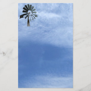 Alternatieve energie - Pinwheels Windmillvermogen Briefpapier