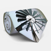 Alternatieve energie - Pinwheels Windmillvermogen Stropdas (Opgerold)