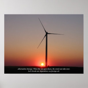 Alternatieve energie: Wind en zonne-energie Poster