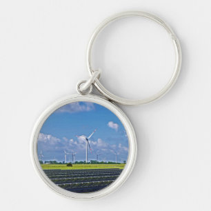 Alternatieve energie - Zonne en wind Sleutelhanger