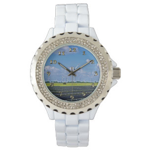 Alternatieve energie - Zonne- en windenergie Horloge