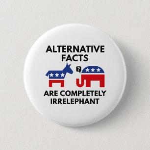 Alternatieve feiten ronde button 5,7 cm