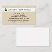 Alternatieve gezondheidszorg visitekaartje (Voorkant / Achterkant)