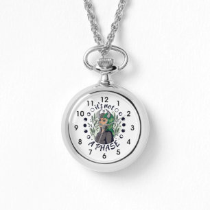 Alternatieve Gothic Girl Art Het is geen fase Horloge