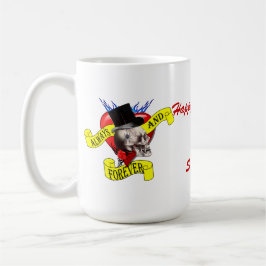 Alternatieve gothic rockabilly tattoo Valentijnse Mok