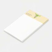Alternatieve medische kaduceus Green Leaves Beige Post-it® Notes (Schuin)
